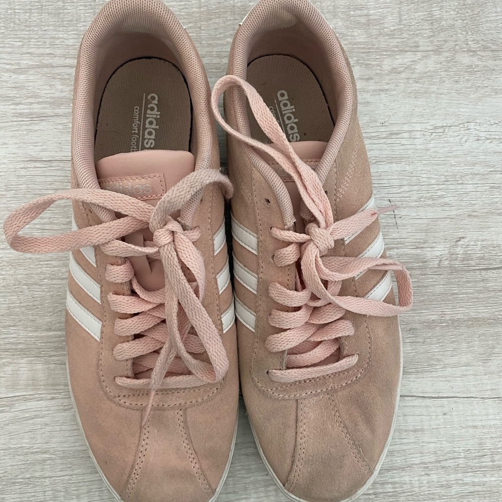 Pink adidas sneakers
